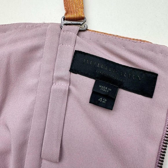 Burberry Prorsum Runway Metallic Lamé Pleated Bustier Dress Bodycon IT 42 / US 8 - Picture 8 of 15